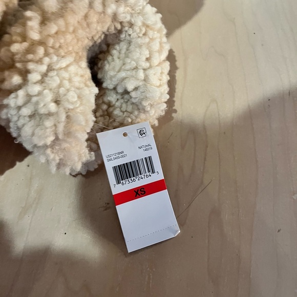 NWT Lucky Brand oatmeal faux shearling snap button coat - Picture 4 of 4